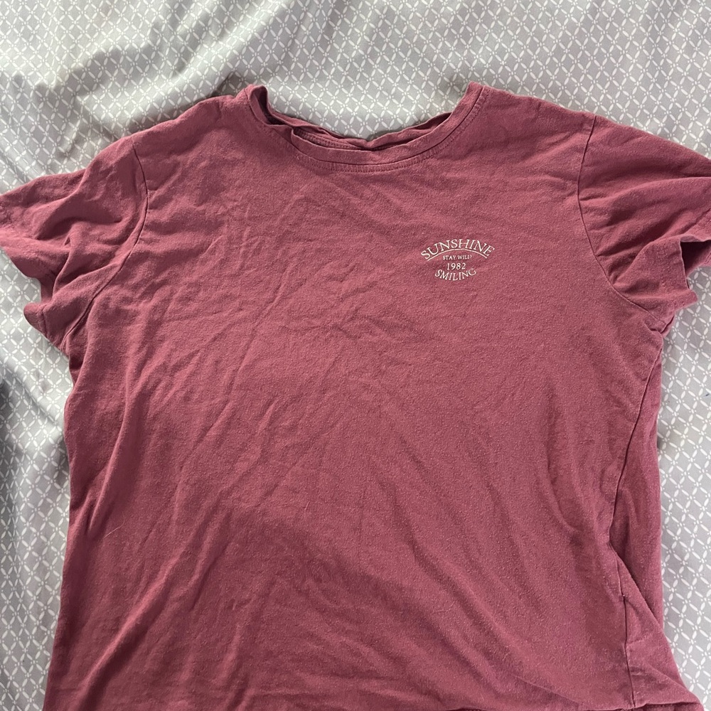 Purple and Pink Relaxed Short Sleeve Tee